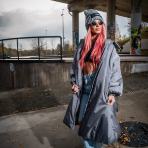 Gray oversize jacket 512